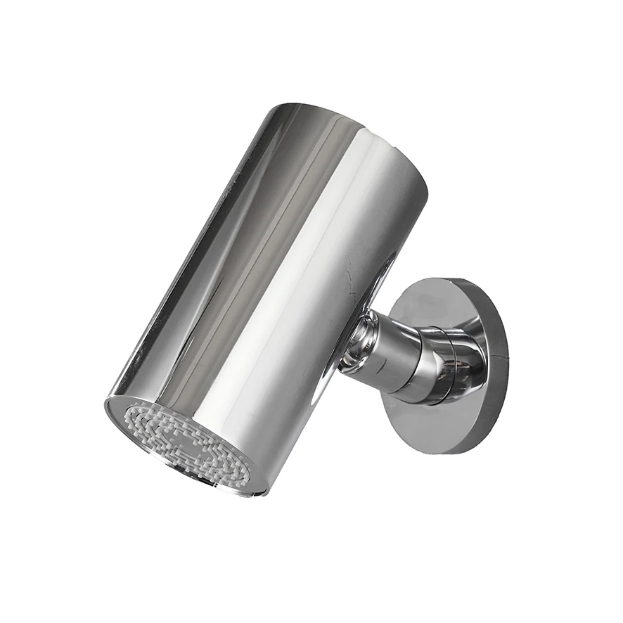 UniMatch Beam hoofddouche rond 1 stand met muurbevestiging chroom