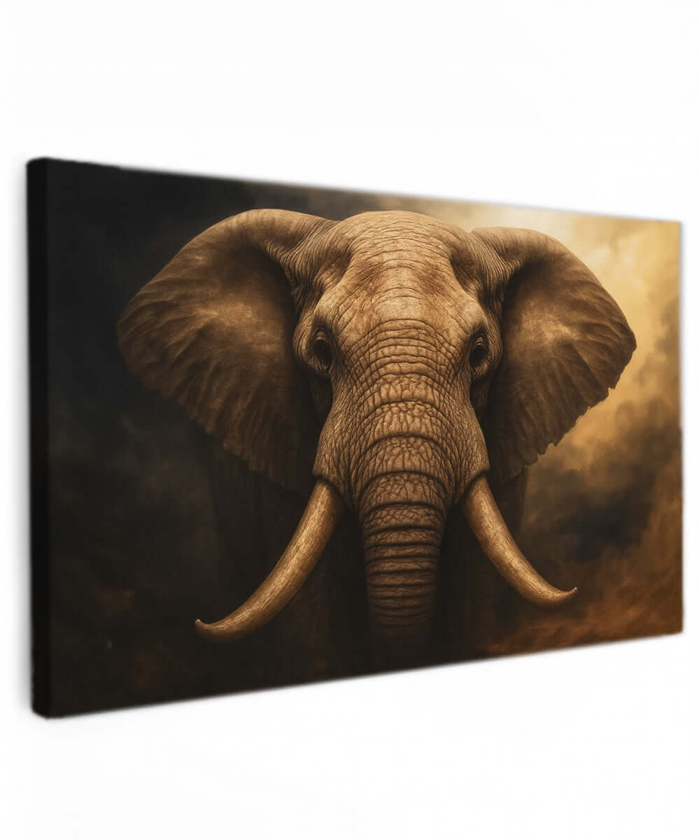 Canvas Schilderij Afrikaanse Olifant – Groot Dieren voor Wanddecoratie
