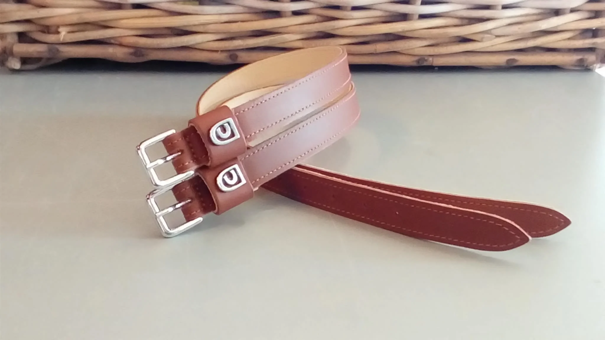 Cavallo Sporenbandjes Kalfsleer, Hazel