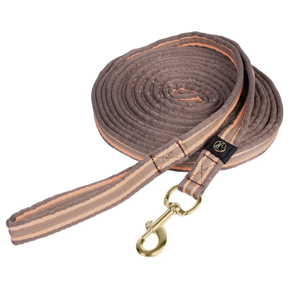 Harry’s Horse Longeerlijn Soft Stripe, Coffee Quartz