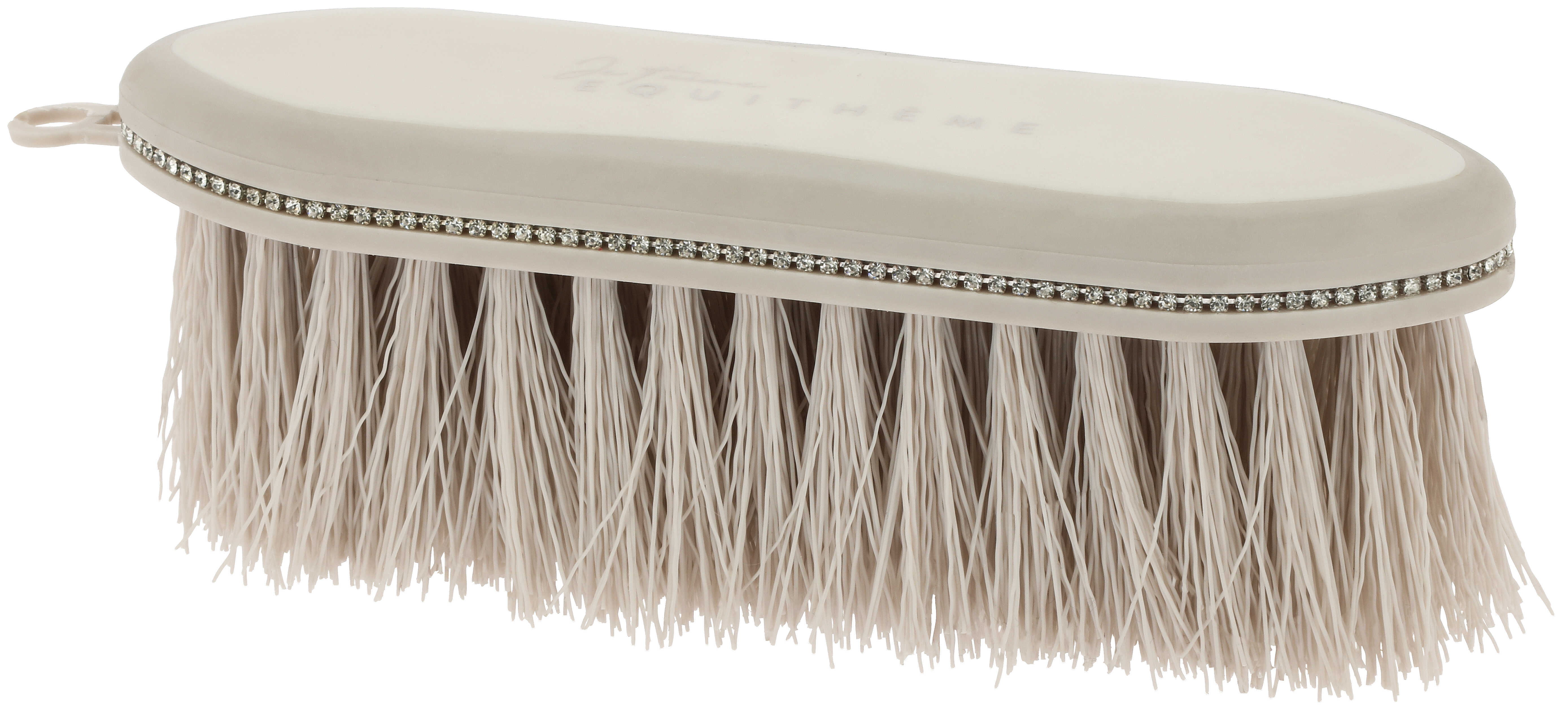 Equithéme Je T’aime Harde Borstel Strass, Beige