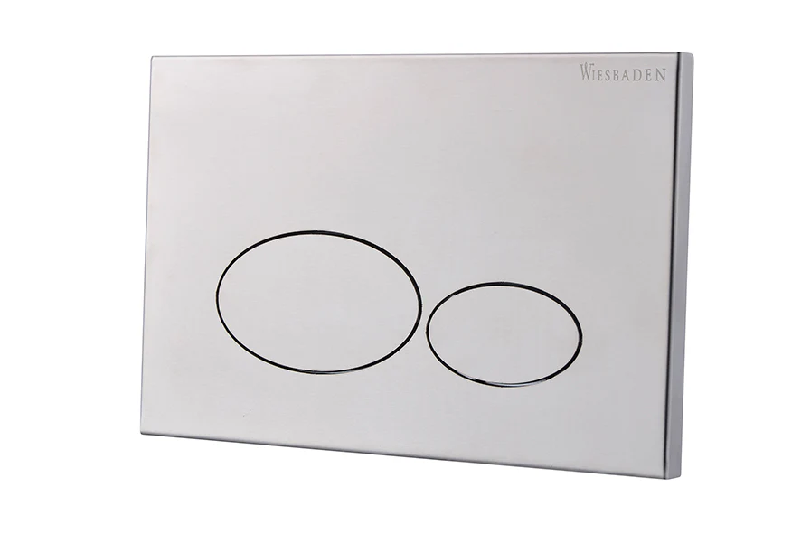 X32 Metal drukplaat voor inbouwreservoir RVS geborsteld
