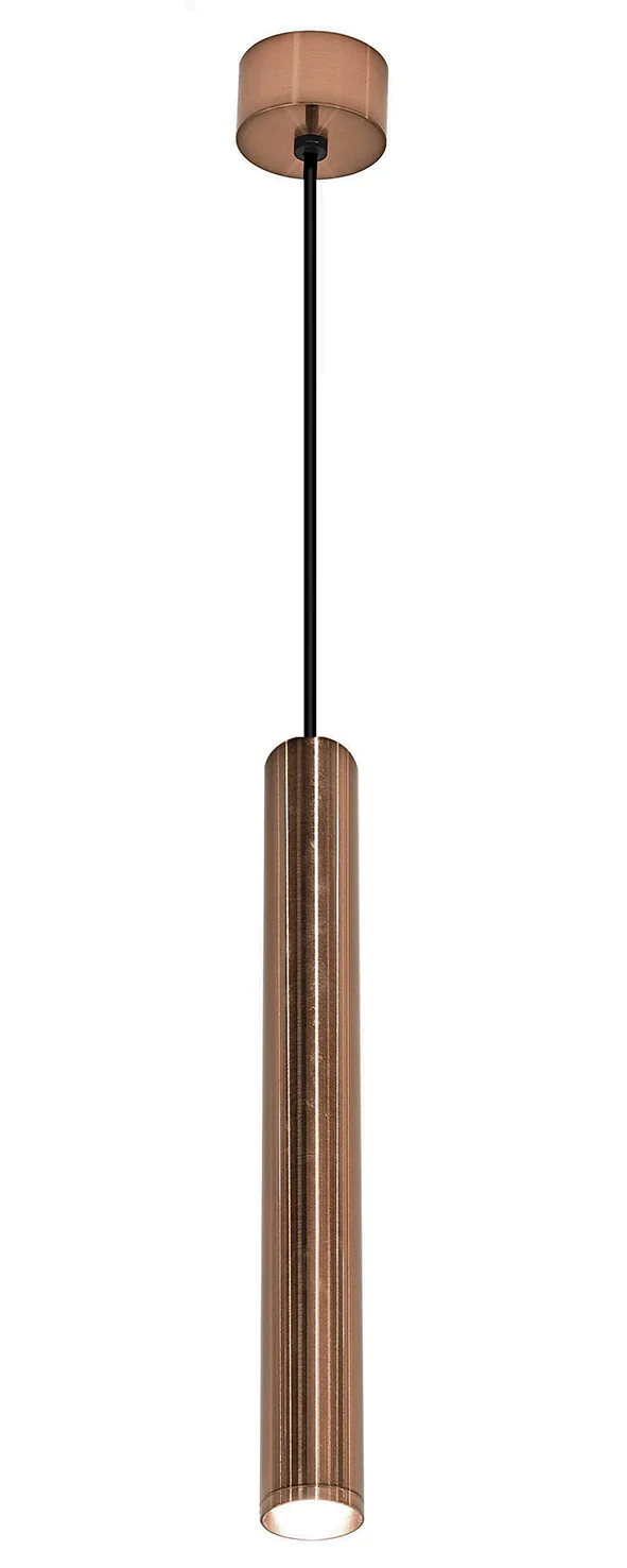 Oriona hanglamp dimbaar IP44 geborsteld brons koper
