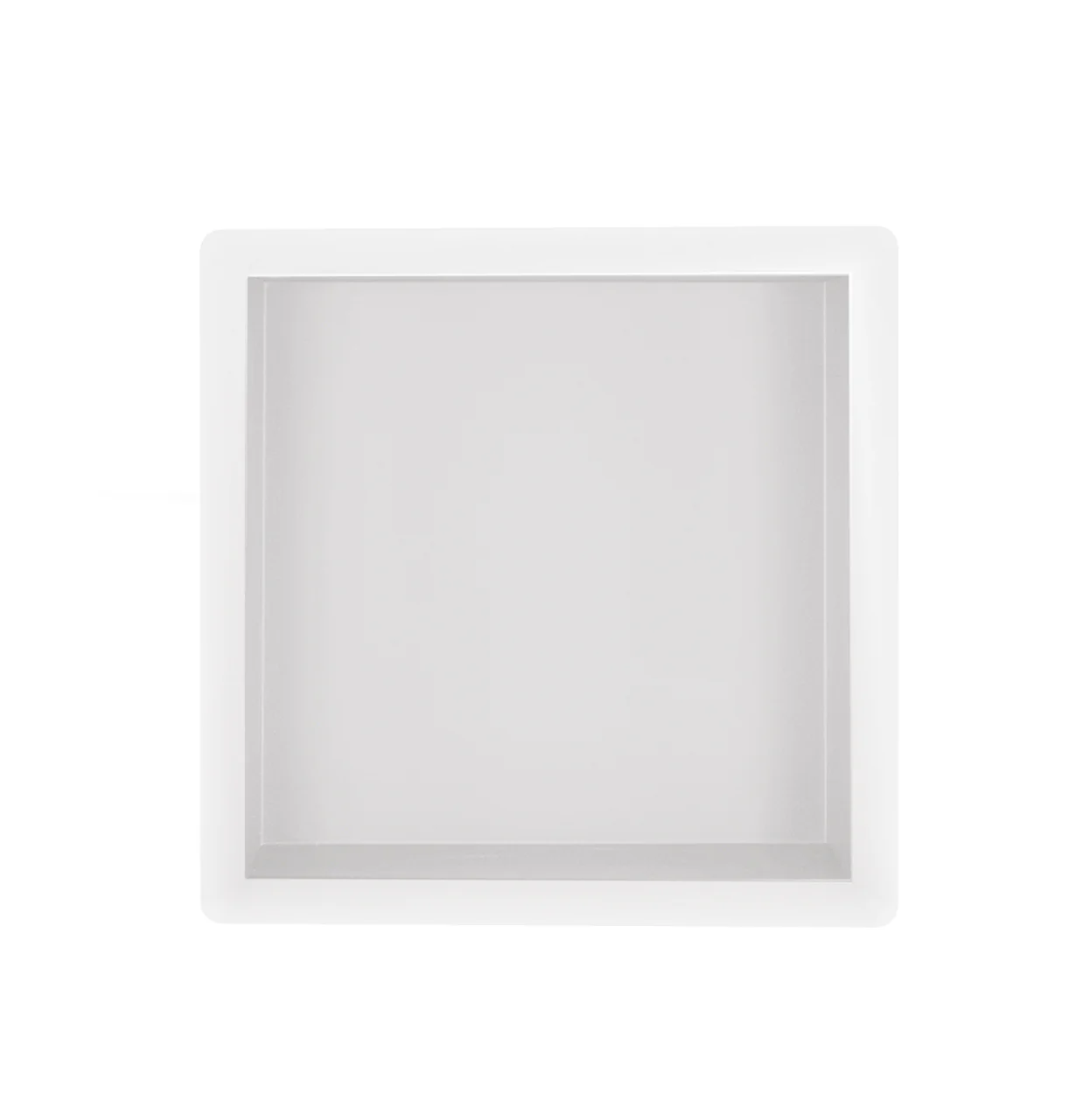 Demis inbouwnis 30 x 30 x 7 cm mat wit