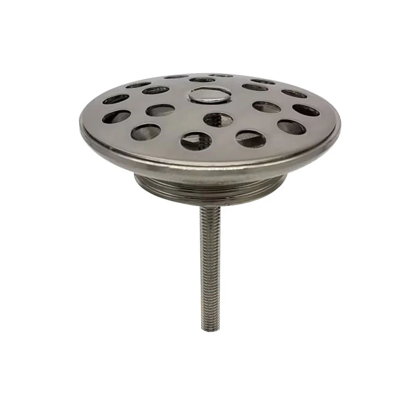 Korv open afvoerplug rooster 5/4″ geborsteld staal