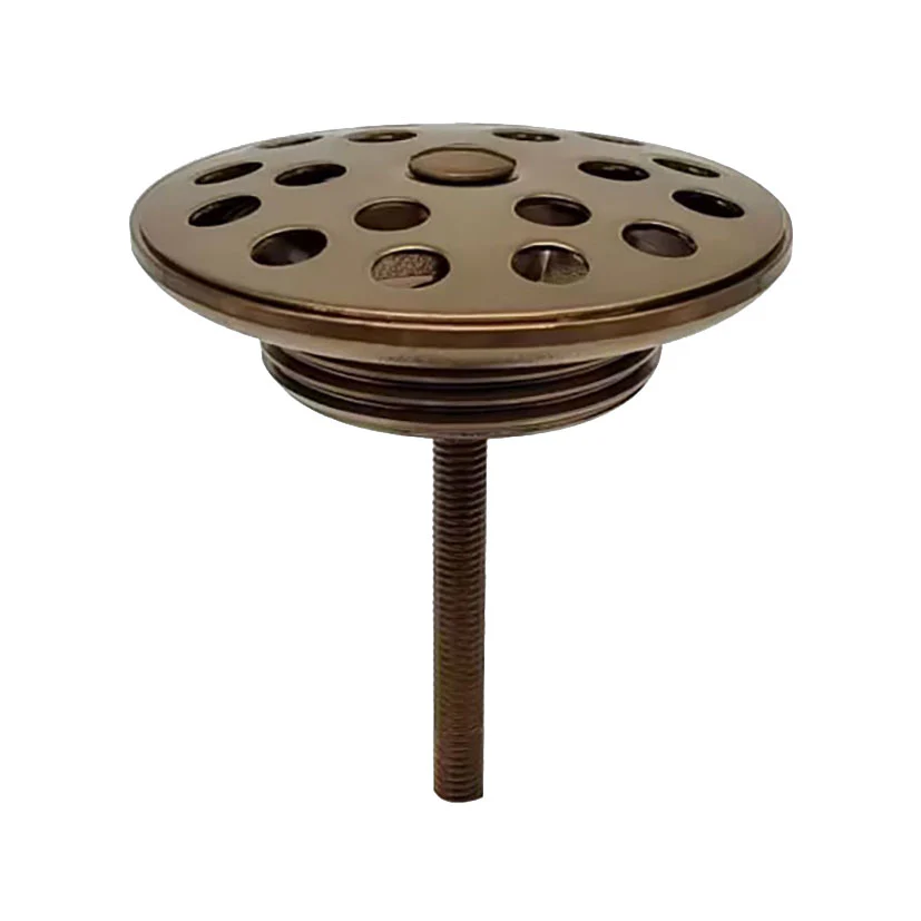 Korv open afvoerplug rooster 5/4″ geborsteld brons koper