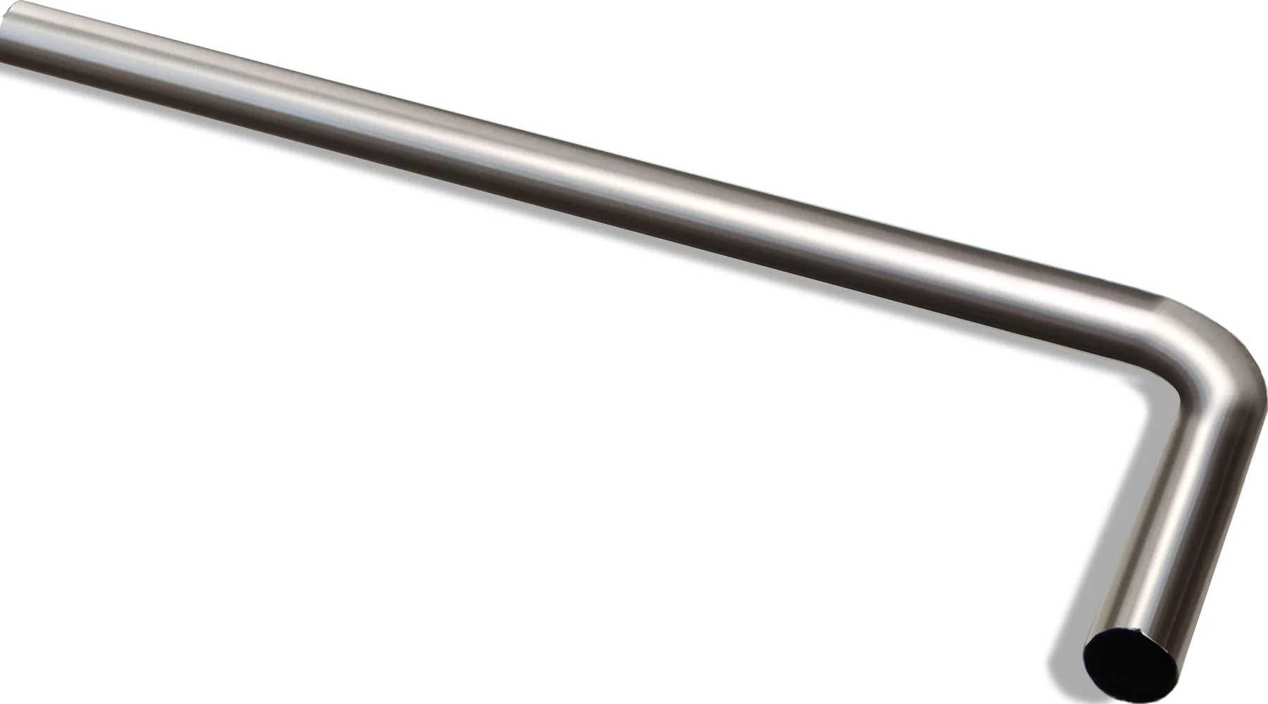 UniMatch vloerbuis 75 x 22 x 3,2 cm geborsteld staal