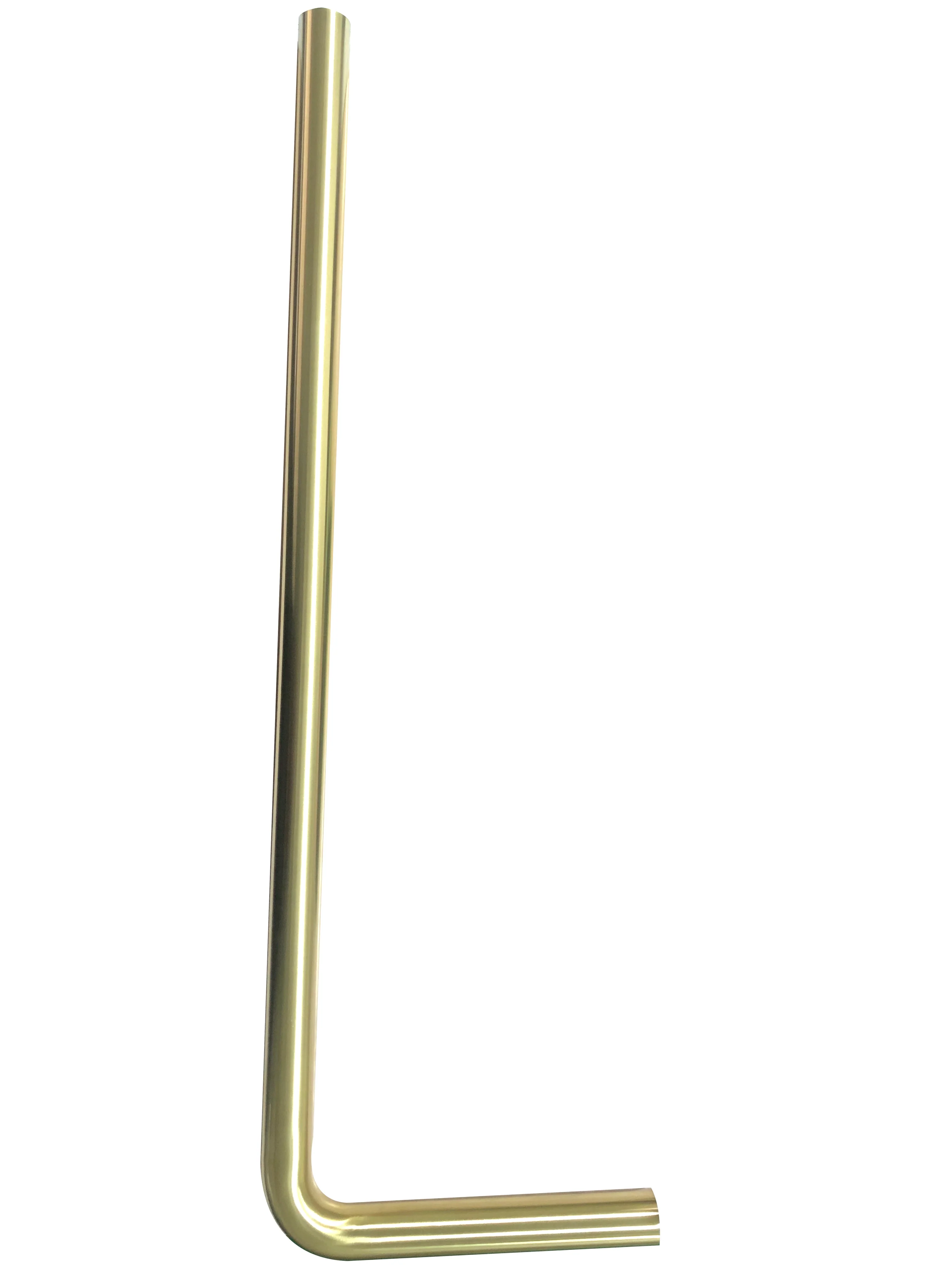 UniMatch vloerbuis 75 x 22 x 3,2 cm geborsteld messing PVD