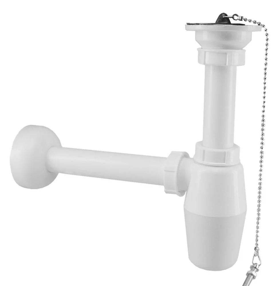 Plugbekersifon 5/4″ x 32 mm PVC wit