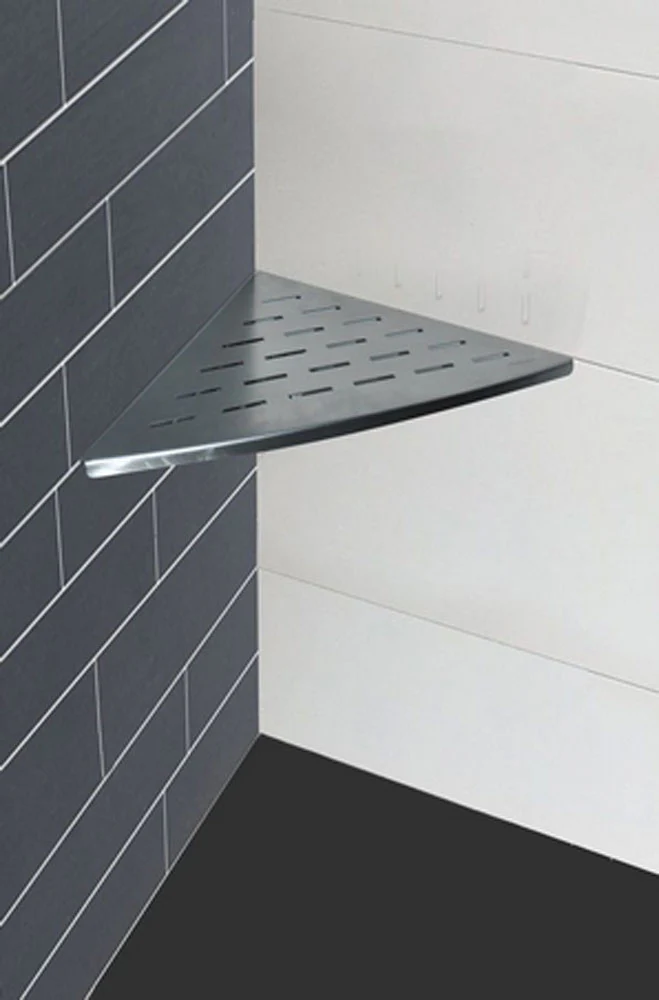 InWall hoekplanchet 29 x 29 cm RVS