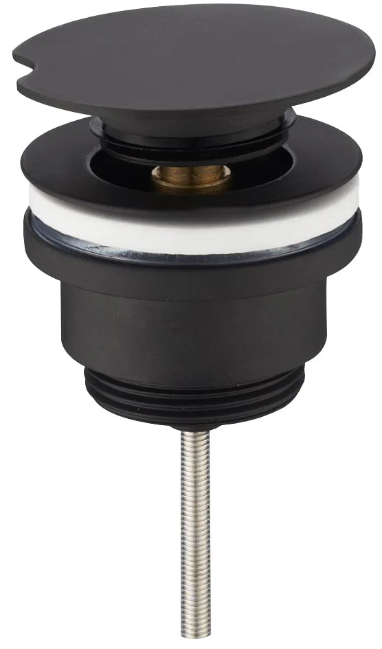 Flowe draaiwaste afvoerplug 5/4″ mat zwart