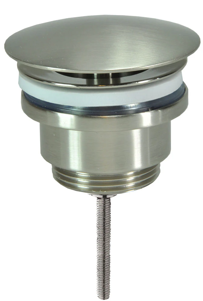 UniMatch open afvoerplug 5/4” geborsteld staal
