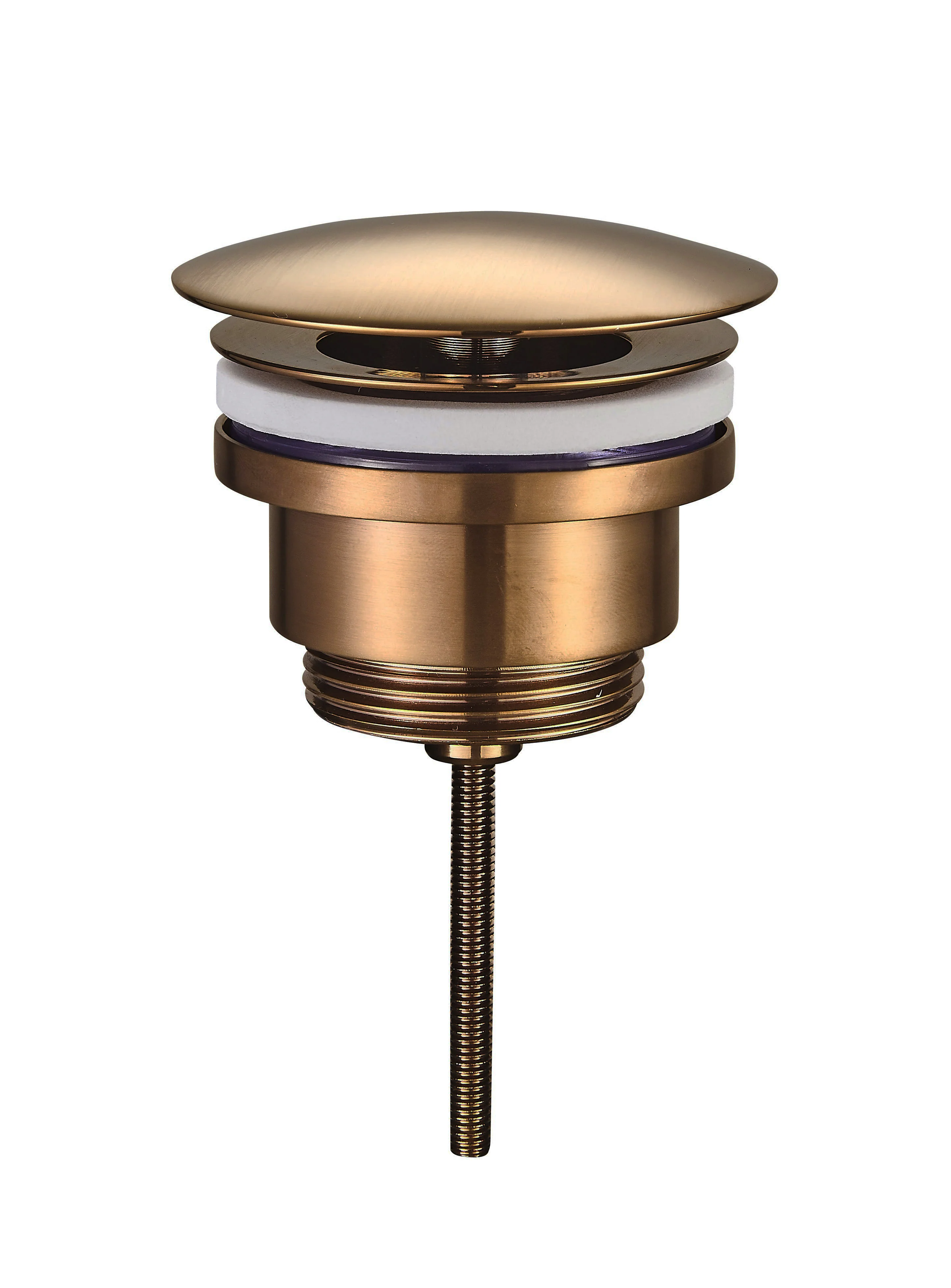 UniMatch open afvoerplug 5/4” geborsteld brons koper PVD