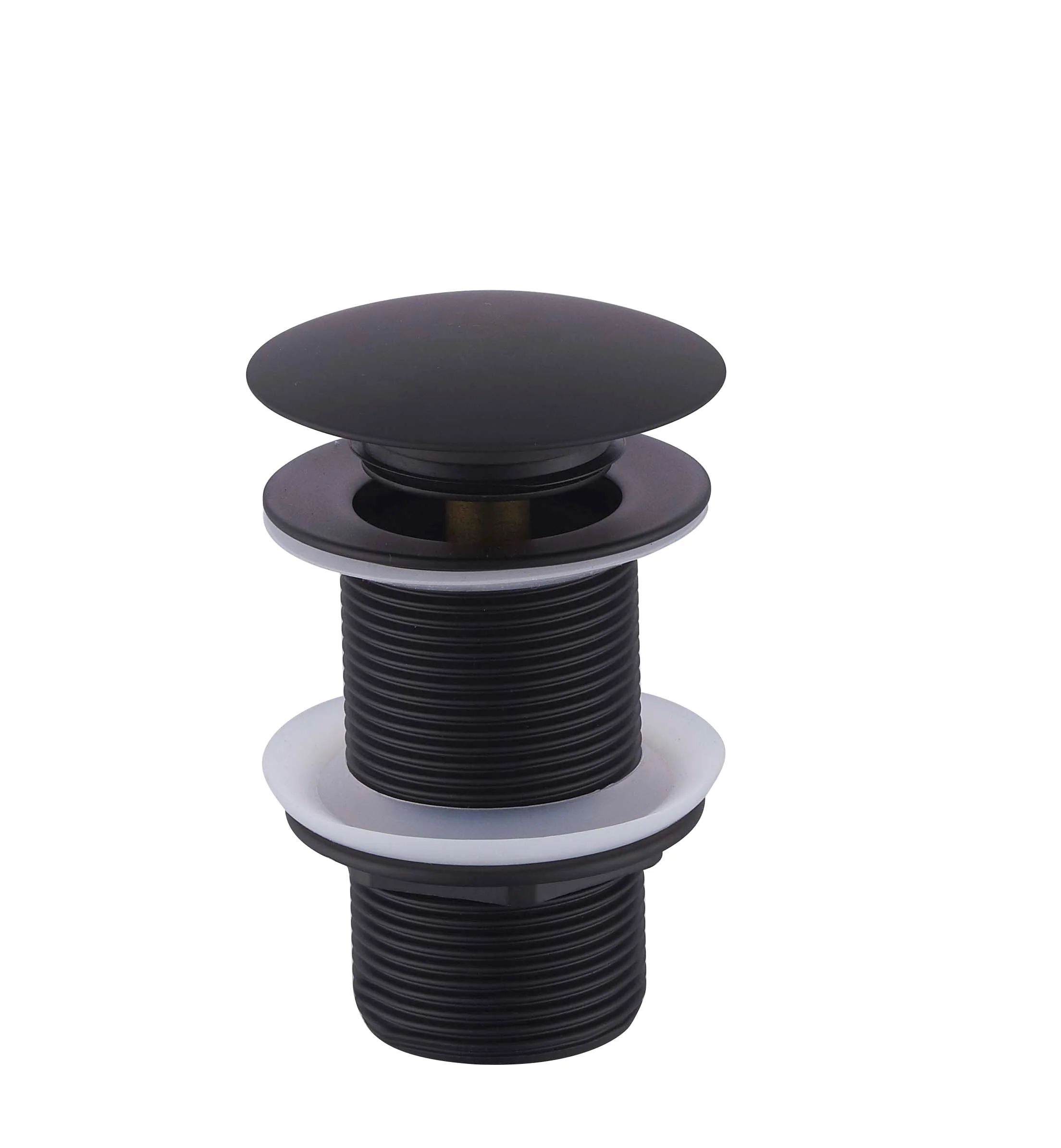 UniMatch clickwaste afvoerplug verlengd 5/4″ mat zwart