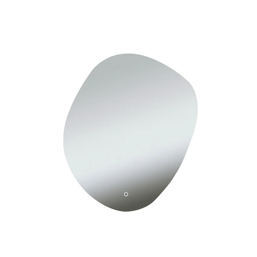Ellva spiegel organisch met LED, dimbaar en spiegelverwarming 100 x 120 cm
