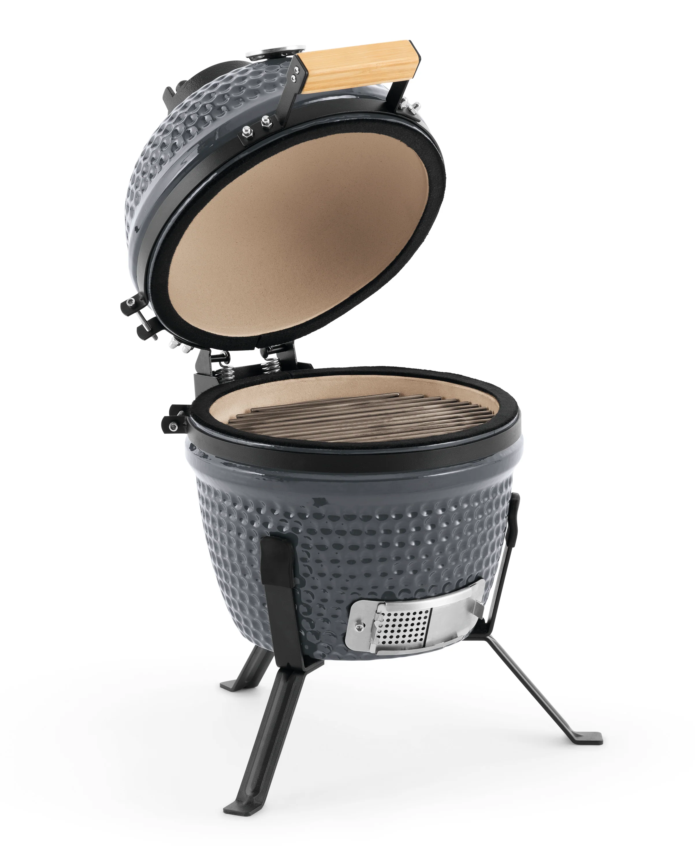 Landmann mini Kamado 13 inch Grijs – Compacte Keramische Houtskool BBQ – Ø27 cm