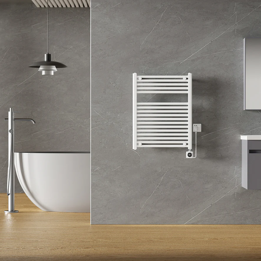 Elara elektrische radiator Smart WiFi 76,6 x 60 cm glans wit