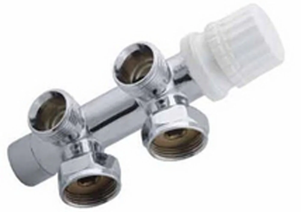 Thermostatisch onderblok haaks rechts 3/4″ chroom