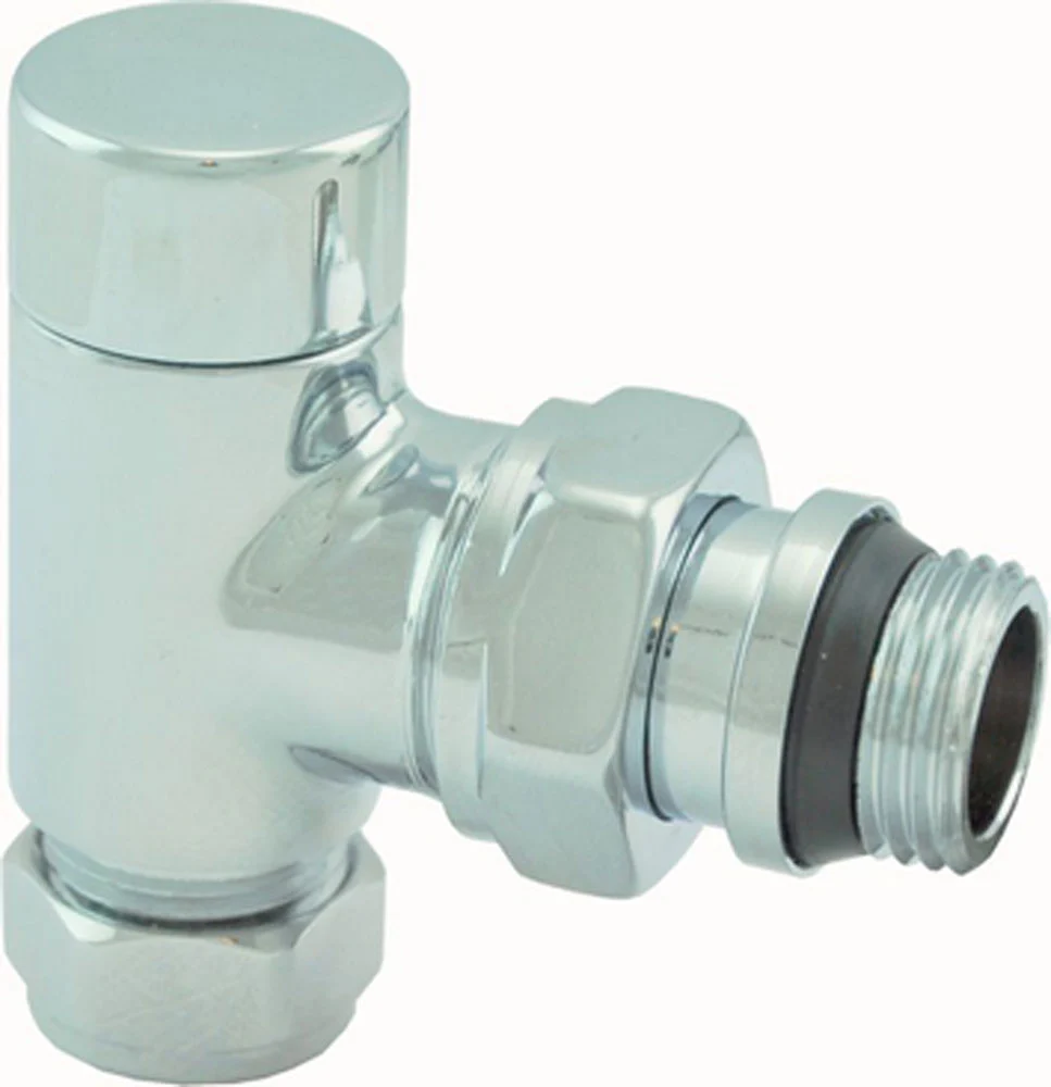 Voetventiel haaks 1/2″ x 15 mm chroom