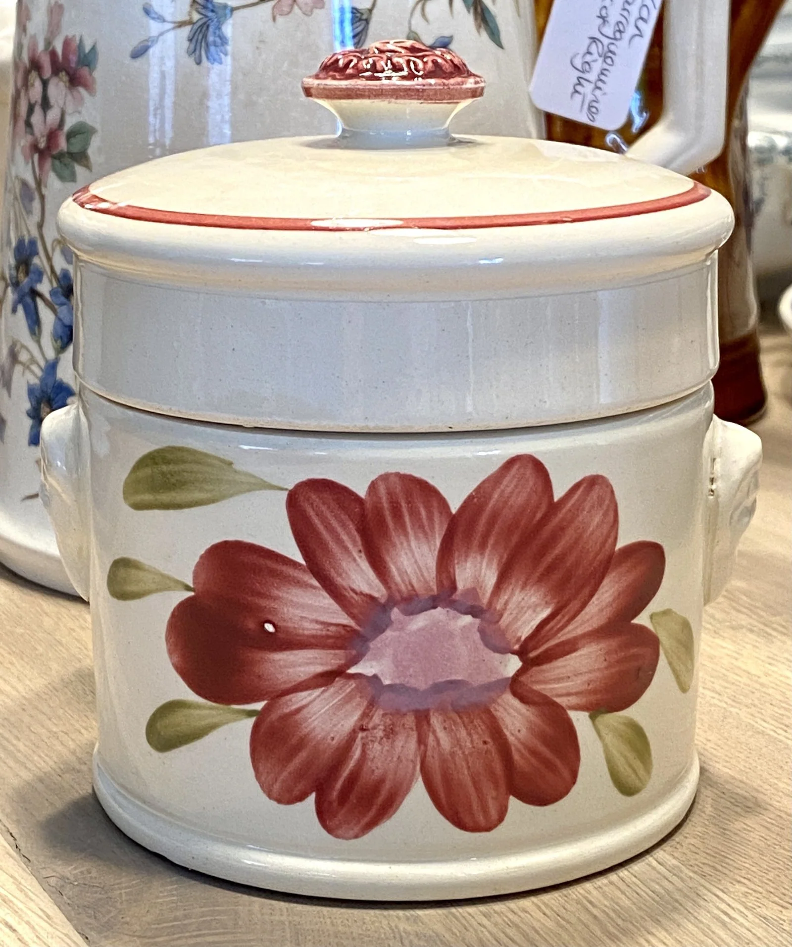 Foie gras potje – Sarreguemines – décor MARGUERITE