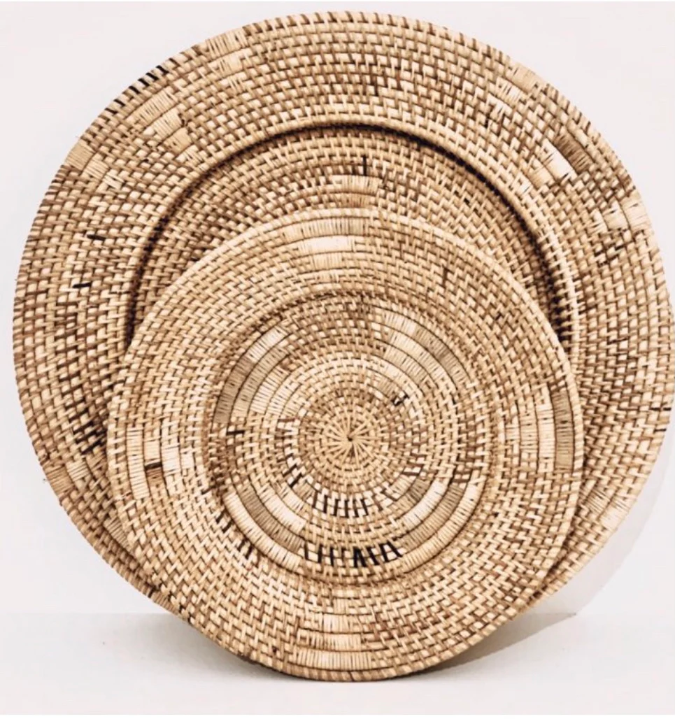 Rotan wandschaal