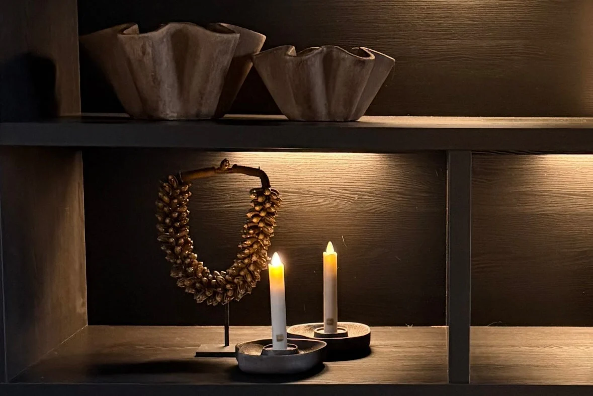 Aardewerk schalen Plica | Bruin | Japandi | Vakkenkastdecoratie