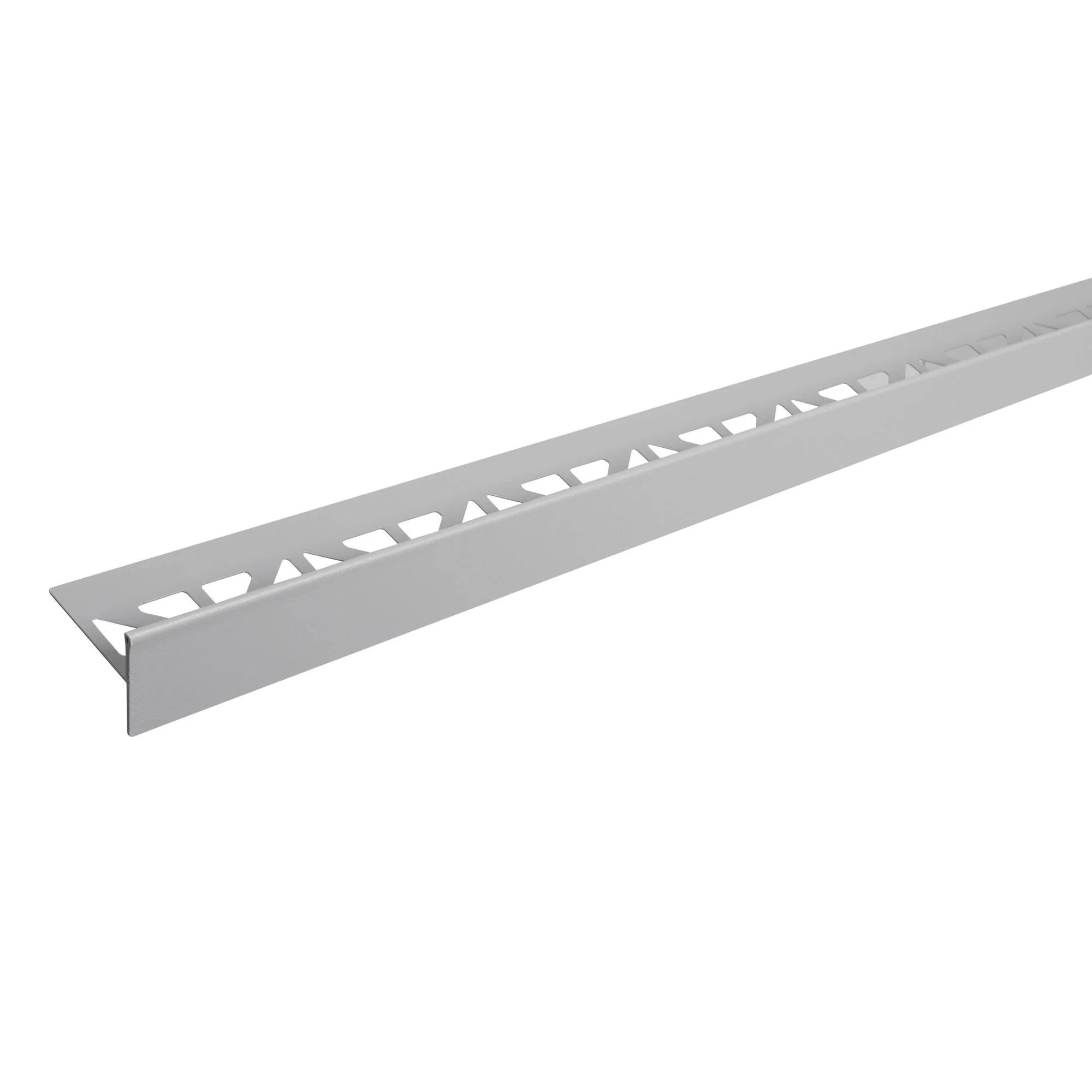 DURAL afschotwig links (zijde goot) SHOWER-GK RVS (V2A/304) structuurgecoat betongrijs RAL 0006500 10mm 98cm