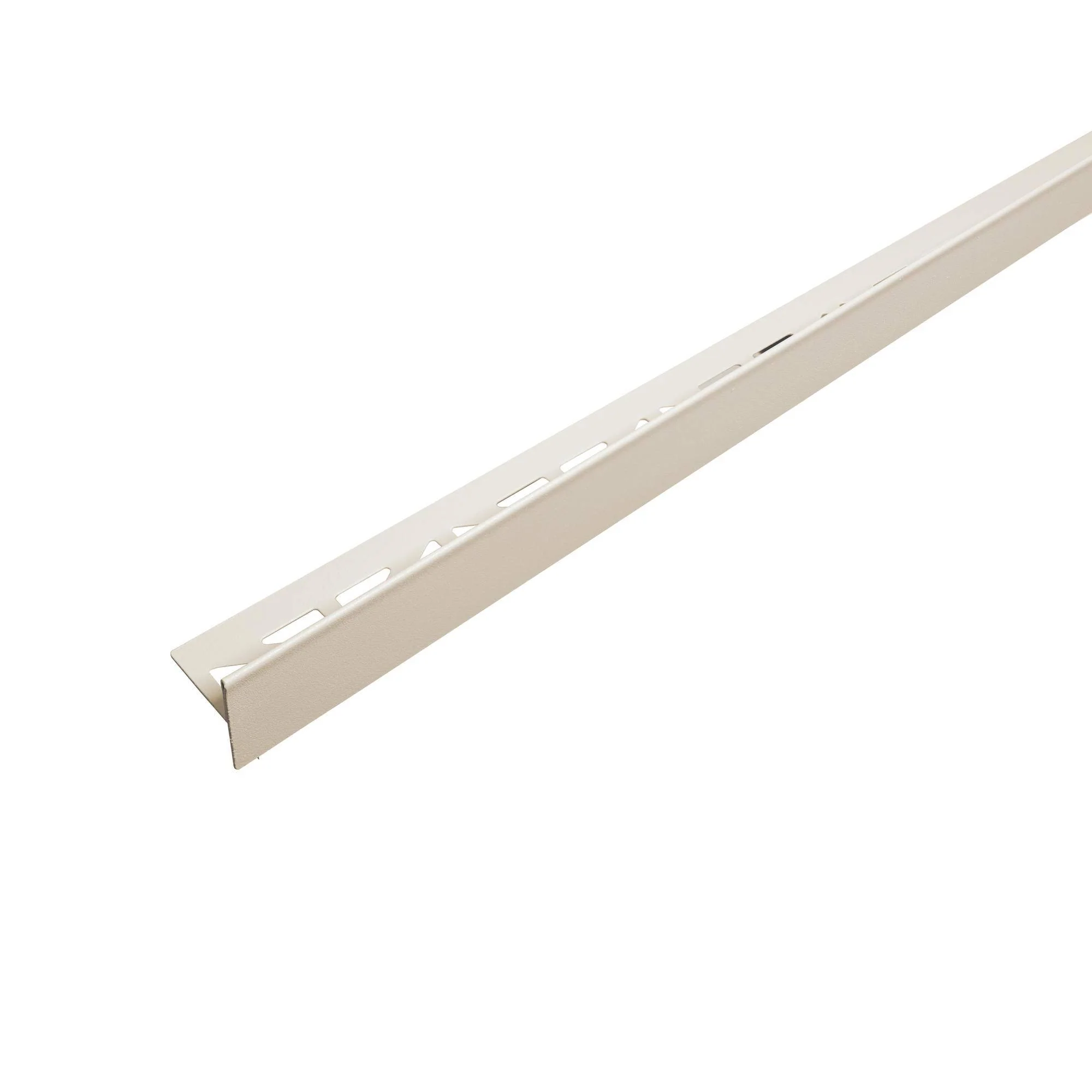 DURAL afschotwig links (in de richting van de goot) SHOWER-GK RVS (V2A/304) zand RAL 0808005 structuur gecoat 12,5mm 200cm