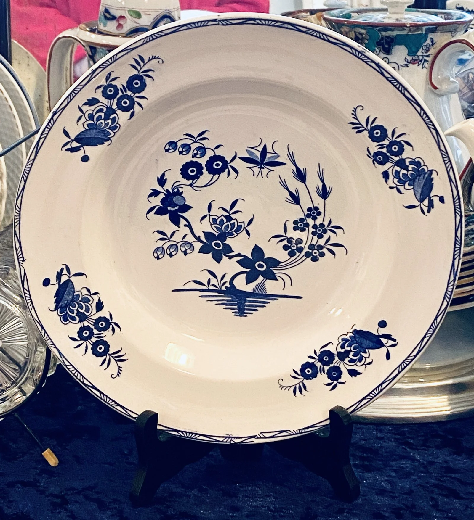 Bord – diep – Boch – décor GRAND BOUQUET blauw Bord – diep – Boch – décor GRAND BOUQUET blauw
