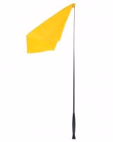 QHP Trainingsstok met vlag 110 cm, Geel
