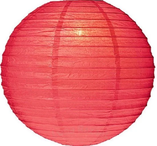 5 x Lampion rood 25 cm