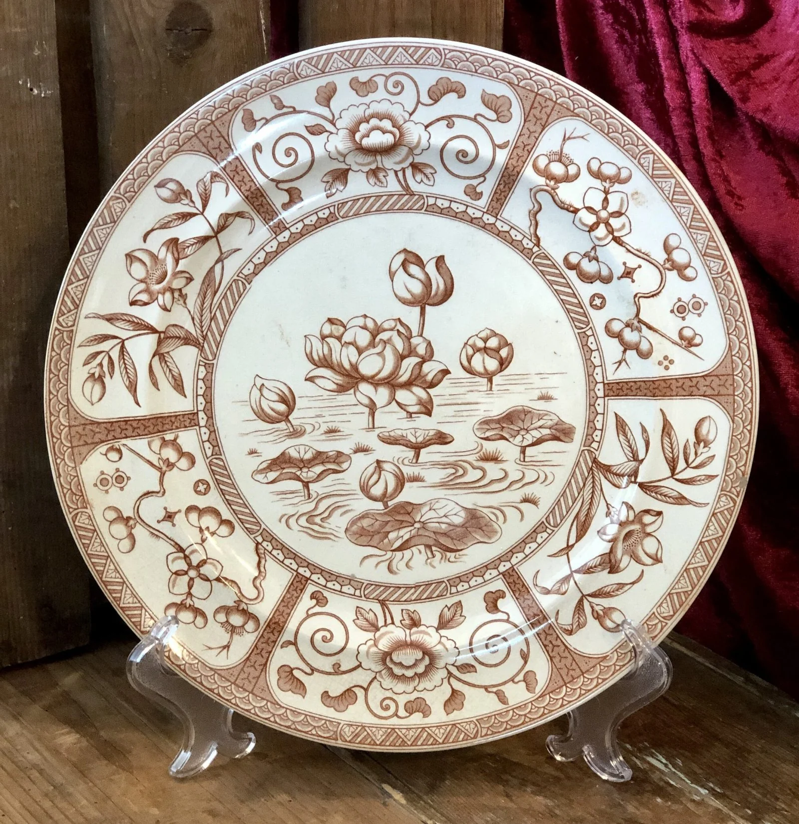 Dinerbord – G & W Late Mayers (Gildea & Walker) – décor JAPAN bruin Dinerbord – G & W Late Mayers (Gildea & Walker) – décor JAPAN bruin