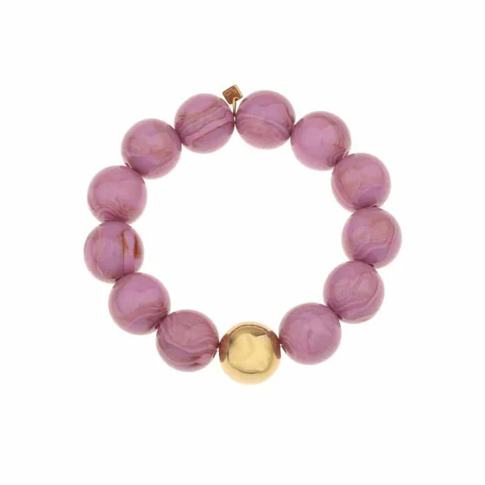 Armband – Paars/goud