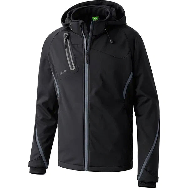 Erima Function Softshell Jas Heren – Zwart / Antraciet