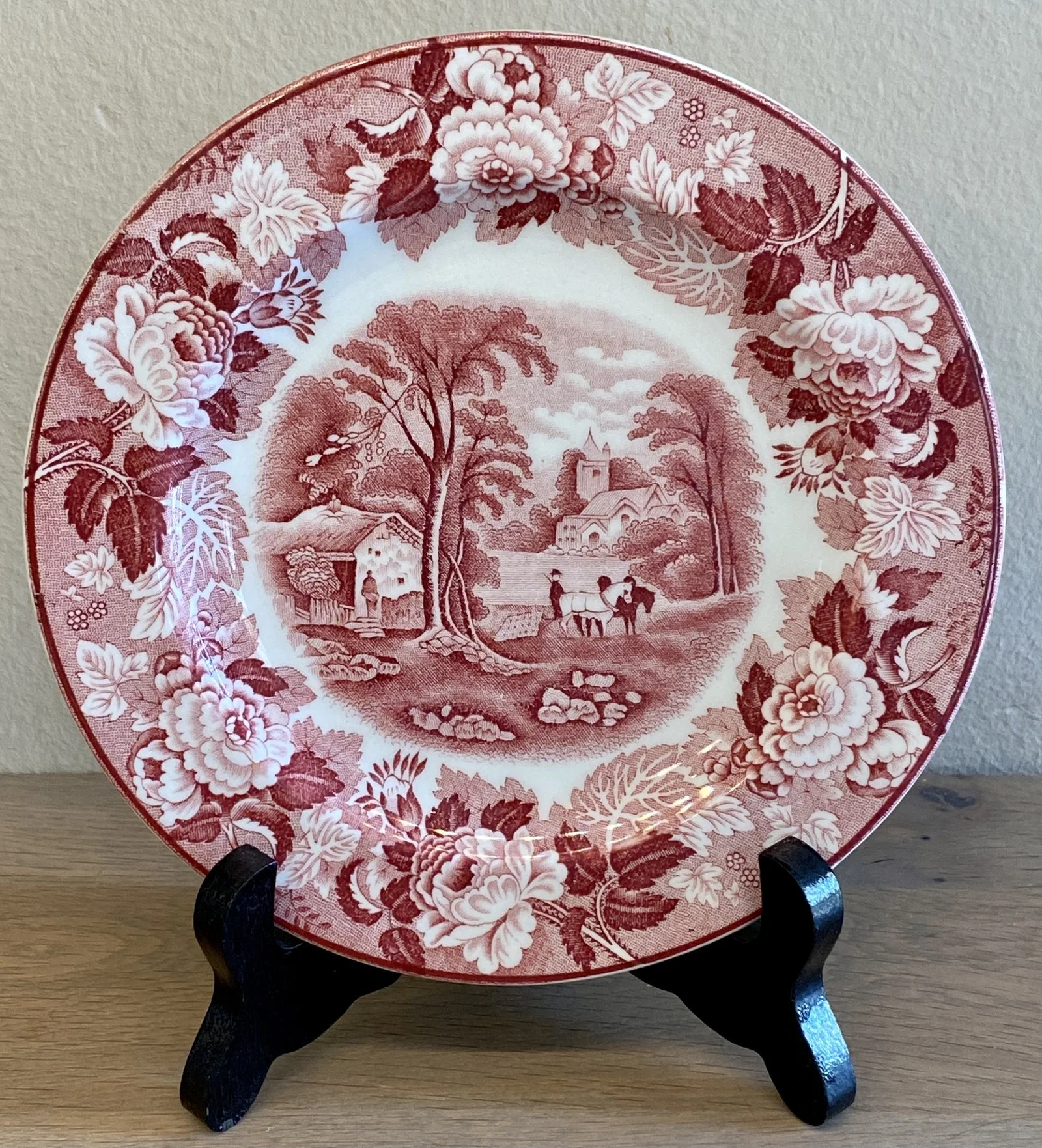 Dessertbordje / bread and butter plate – Wood & Sons – Woods Ware – Enoch Woods ENGLISH SCENERY rood Dessertbordje / bread and butter plate – Wood & Sons – Woods Ware – Enoch Woods ENGLISH SCENERY rood