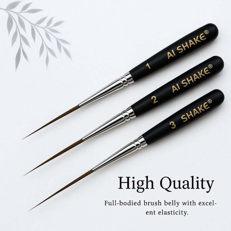 Long Liner Brush Set – 5-delige voor Fijne Lijnen en Precisiewerk Long Liner Brush Set – 5-delige voor Fijne Lijnen en Precisiewerk
