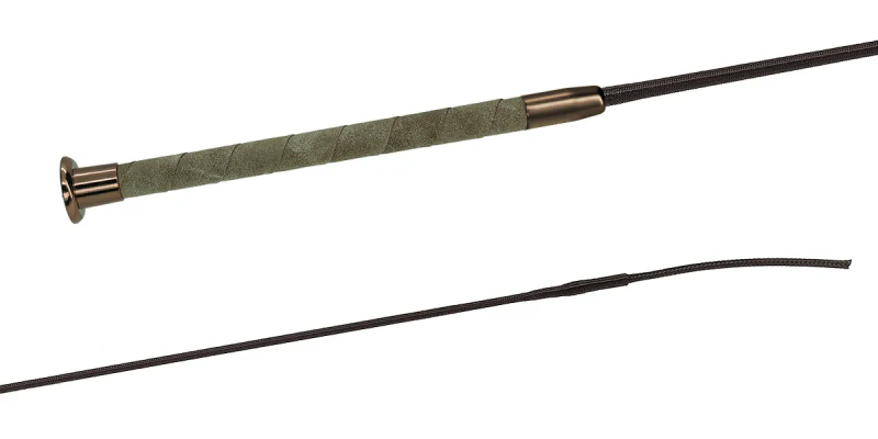 Fleck Dressuurzweep Softex Grip, Bruin