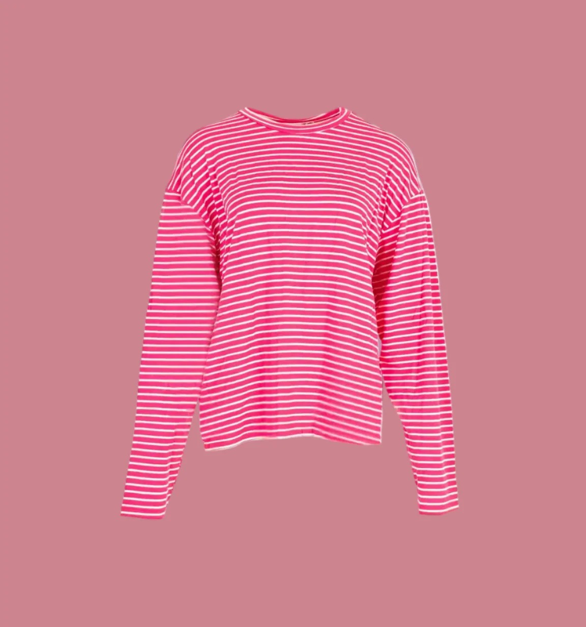Longsleeve  – Roze/Wit