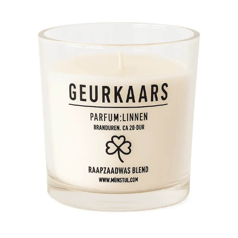 Mijn Stijl – Geurkaars klaver parfum linnen