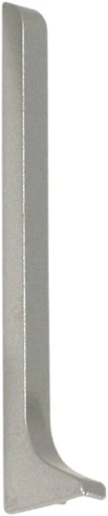 DURAL eindkap links CONSTRUCT METAL aluminium zilver fijnslijping 60mm