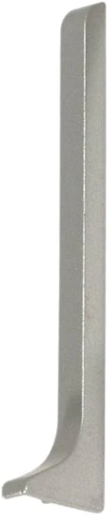 DURAL eindkap rechts CONSTRUCT METAL aluminium zilver fijnslijping 80mm