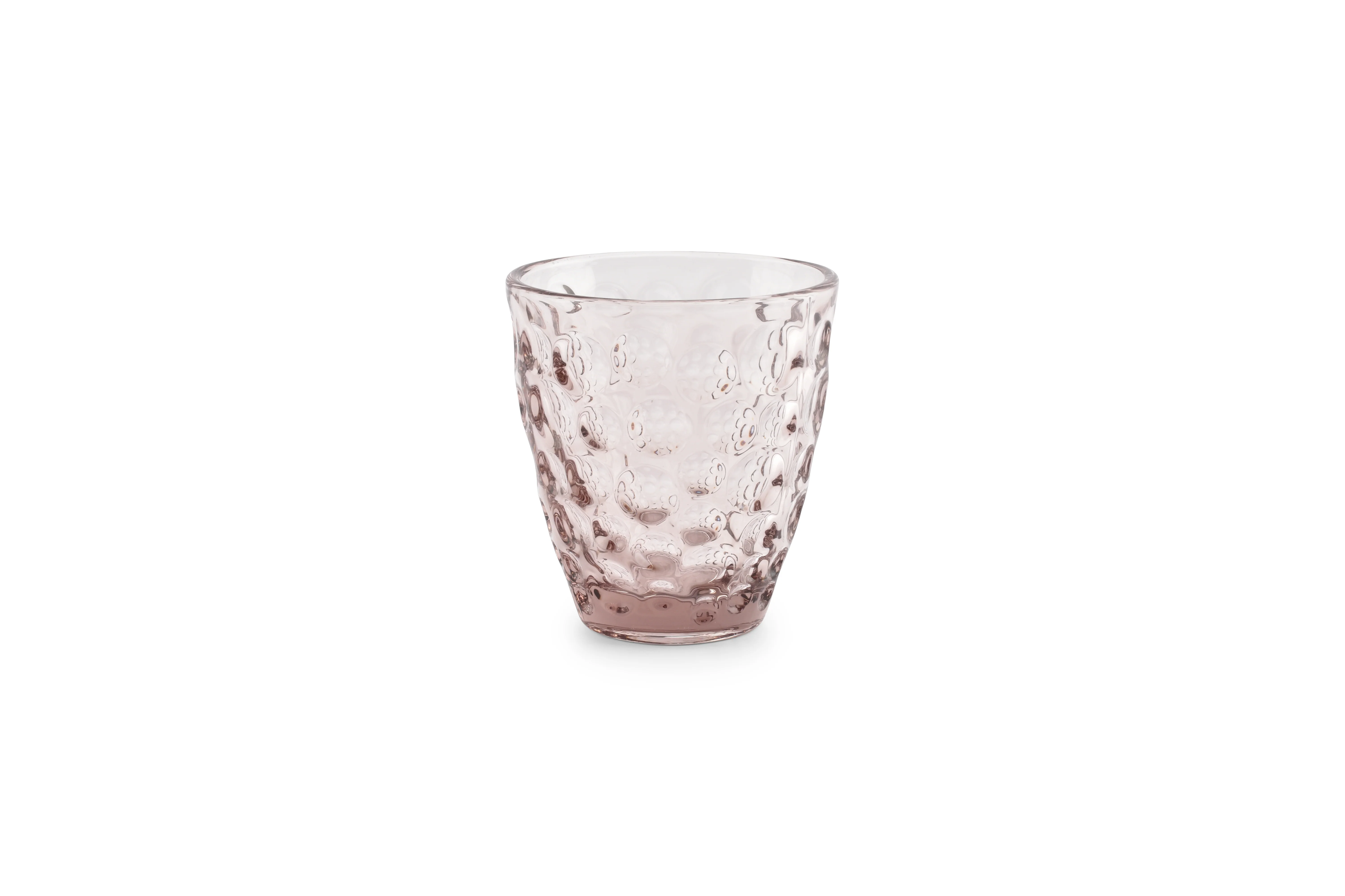 Glas 22cl roze Bubble – set/4