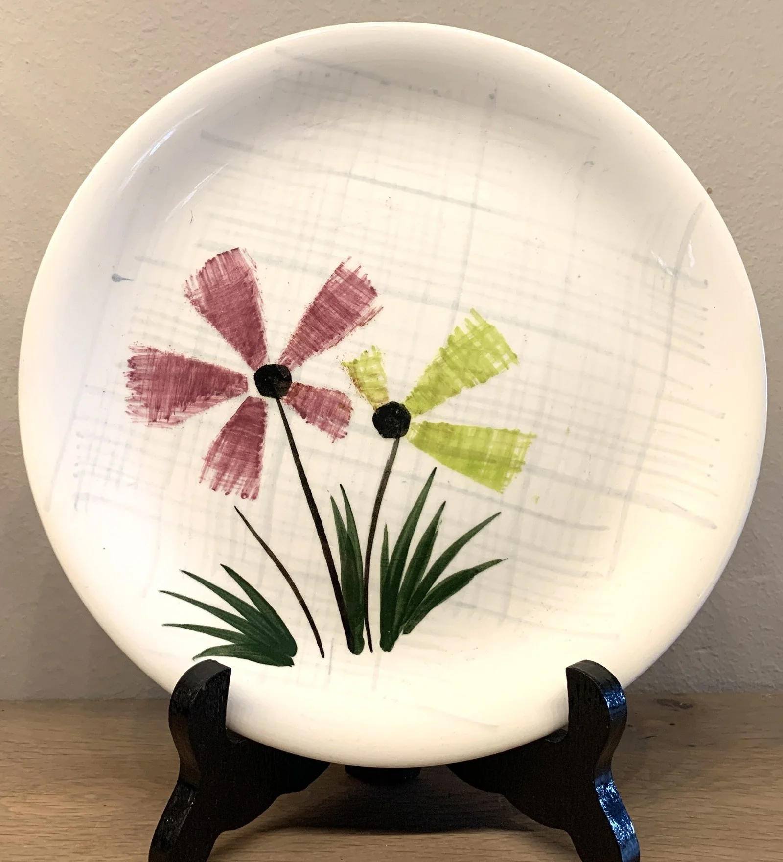 Ontbijtbord – Sarreguémines – décor FLOREAL