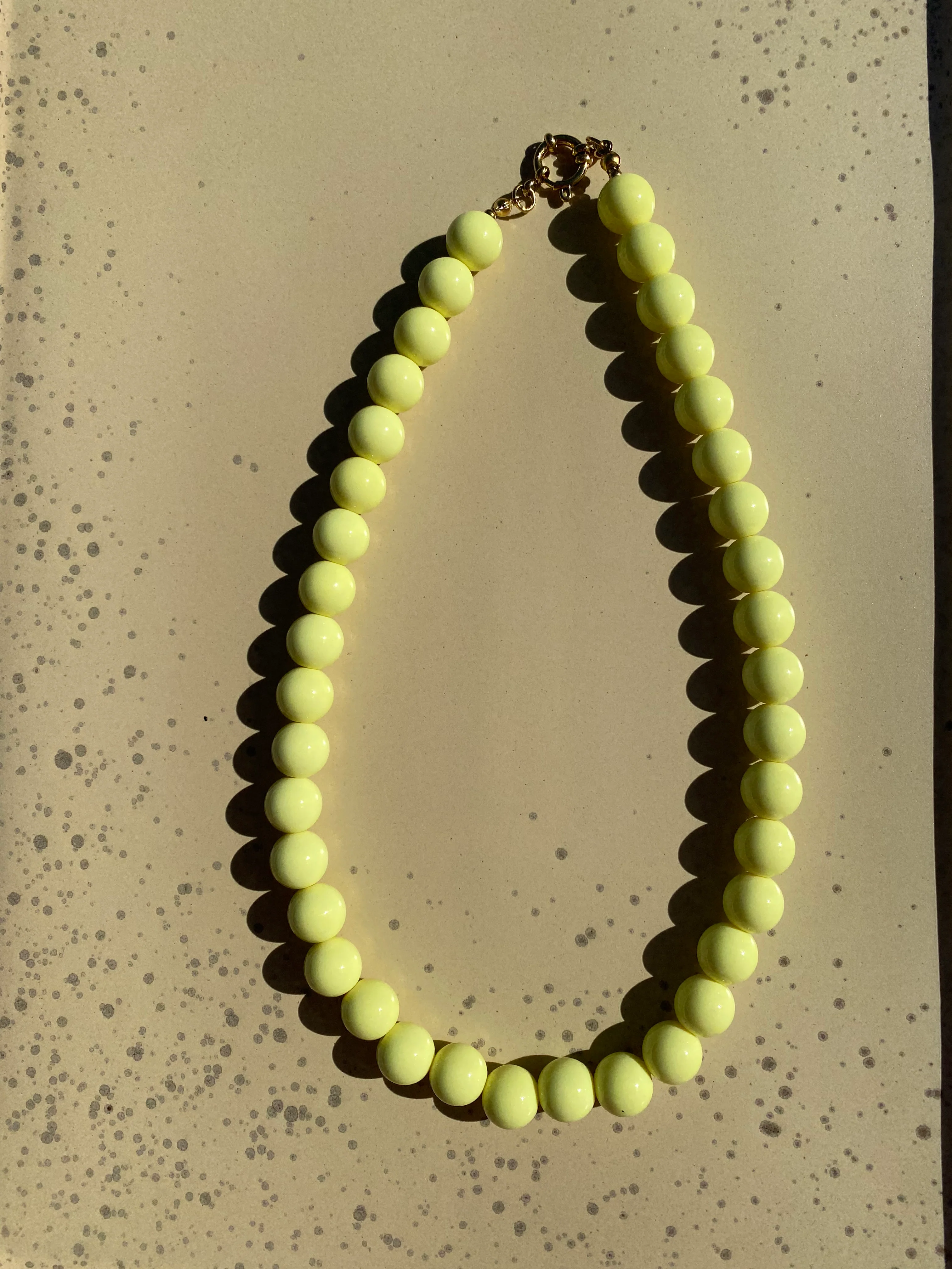 Kralenketting Ibiza S – Zacht geel Kralenketting Ibiza S – Zacht geel