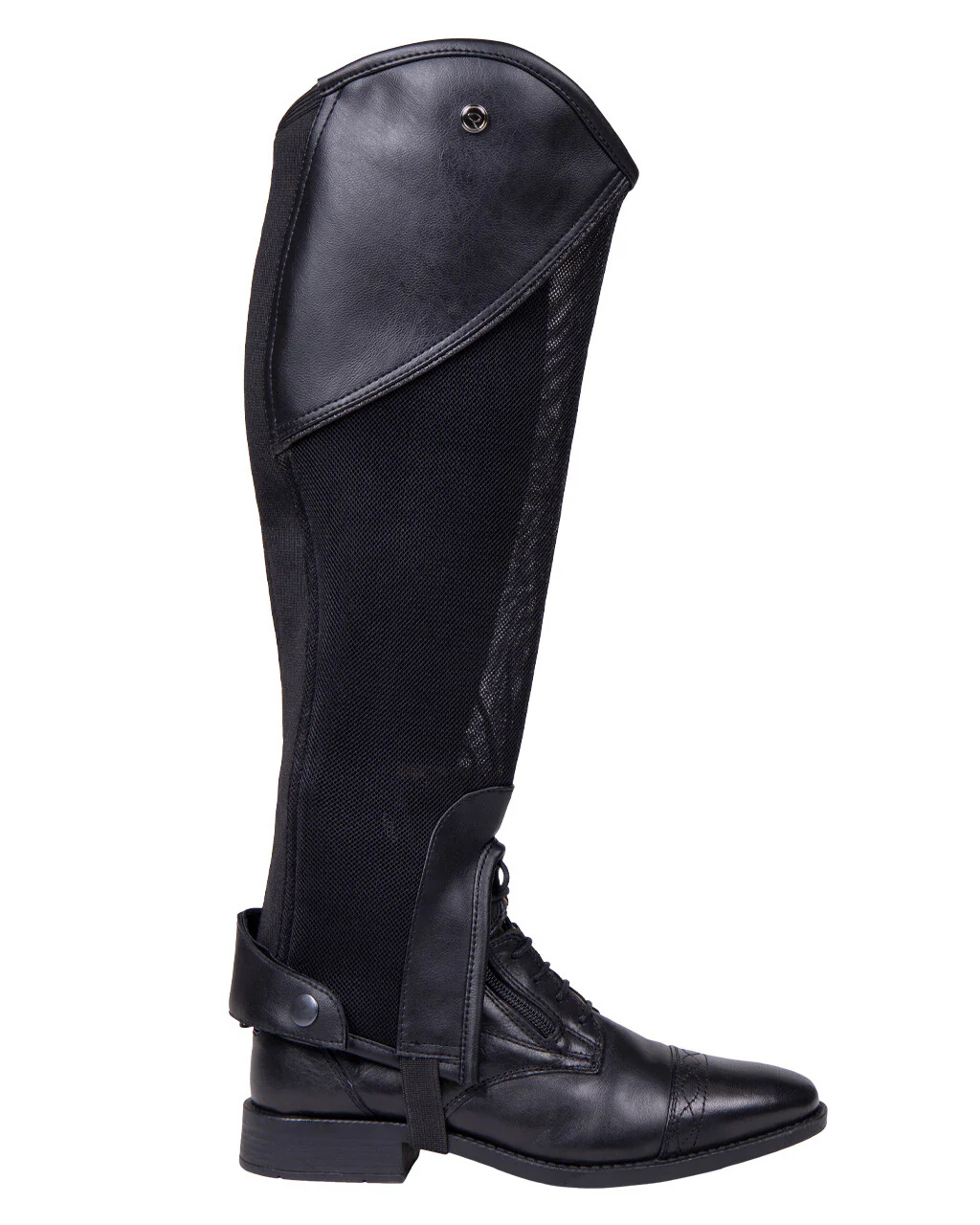 QHP Chap Mesh Adult, Zwart
