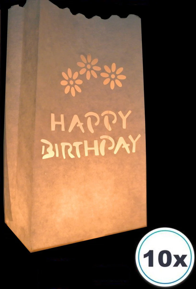 Candle Bag set Happy Birthday 26 cm