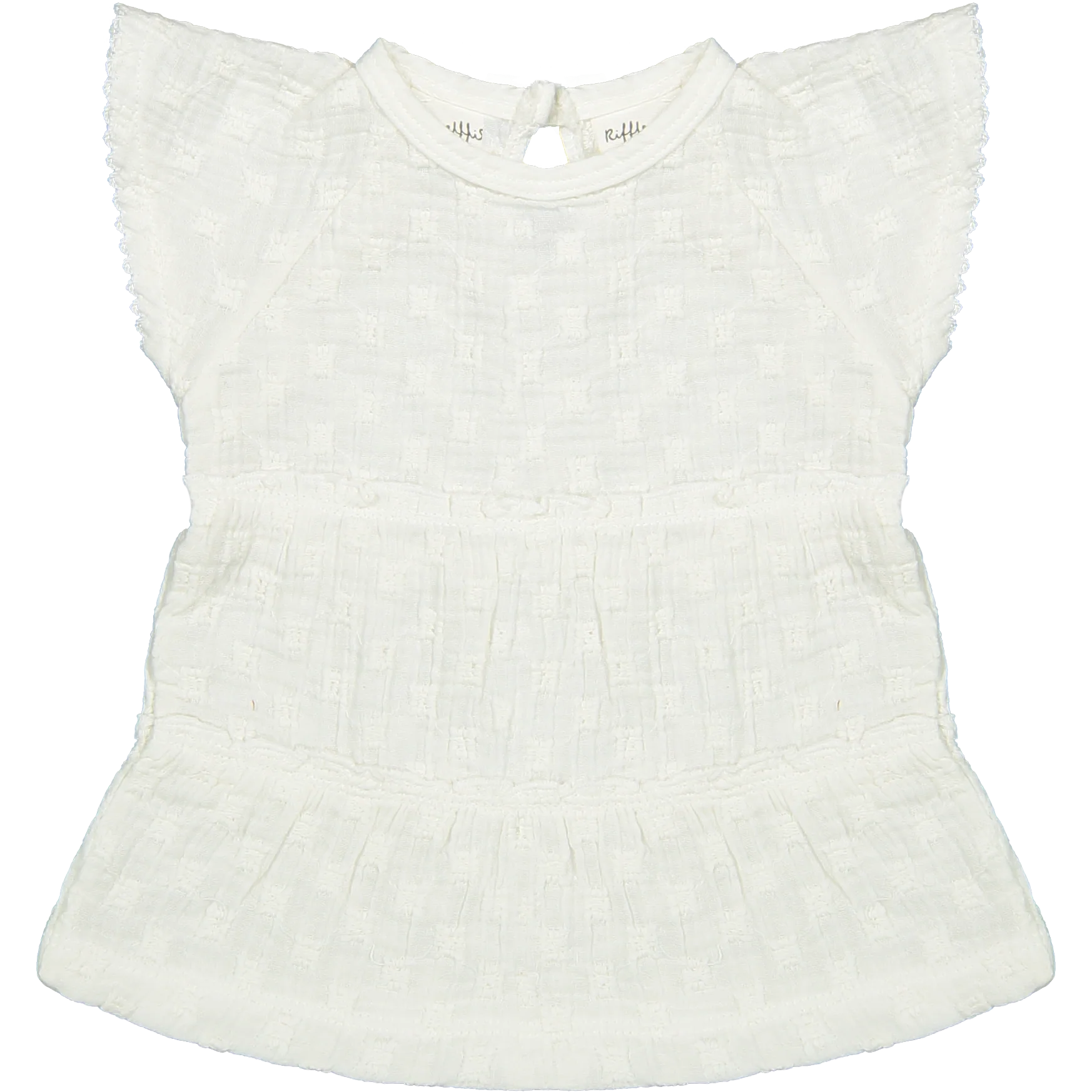Riffle Amsterdam | Dress Adele | Woven white embroidery Riffle Amsterdam | Dress Adele | Woven white embroidery