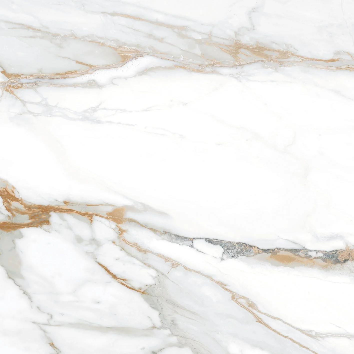Vloertegel Kian Gold 60×60 cm – Porselein Glans Gerectificeerd – Marmerlook