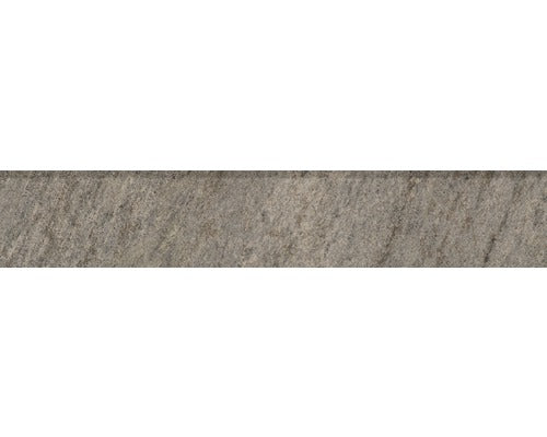 Tegelplint Quarzite battiscopa grijs 8 x 45 cm