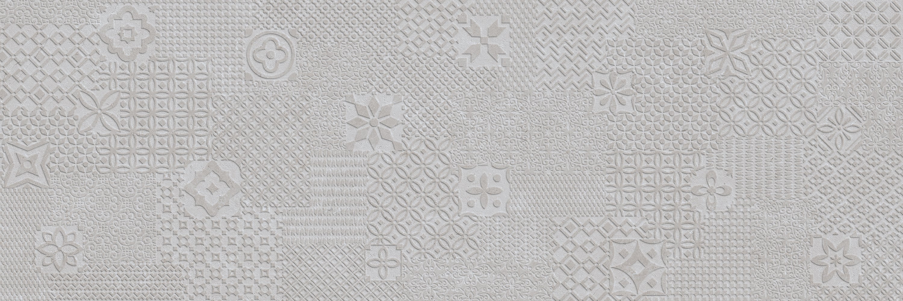 Wandtegel Hauteville Stamp Grey Decor 40×120 cm gerectificeerd
